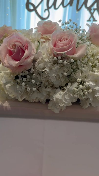 Little Blue Hummingbird - Head table flower decorations - Florists Near Me - Long Beach, California