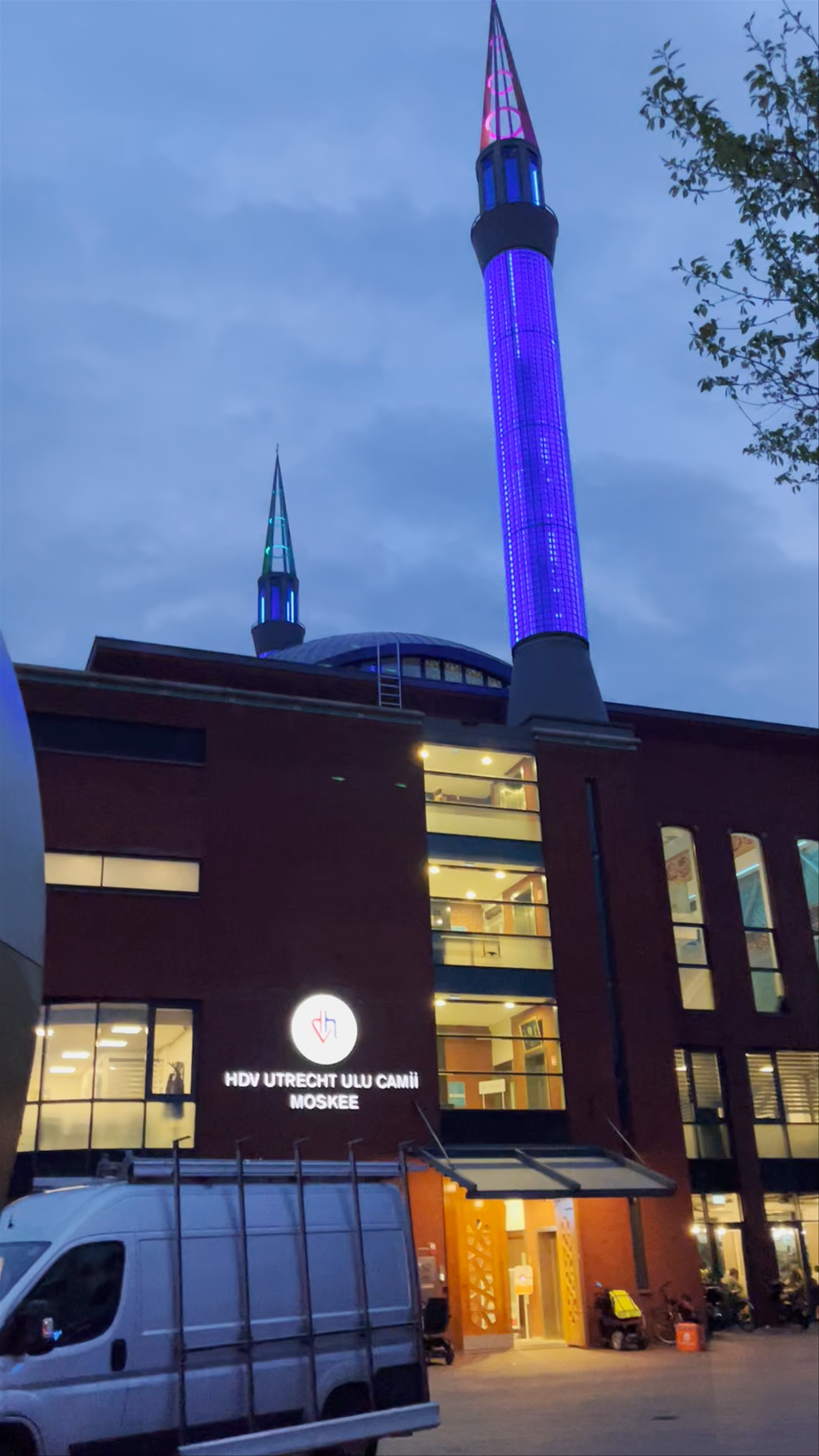 Evening Glow at HDV Utrecht Ulu Camii Mosque