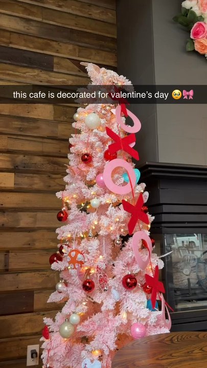 Bang Bang Cafe - the valentine's day decor at bang bang cafe - Breakfast & Brunch Near Me - Seattle, Washington