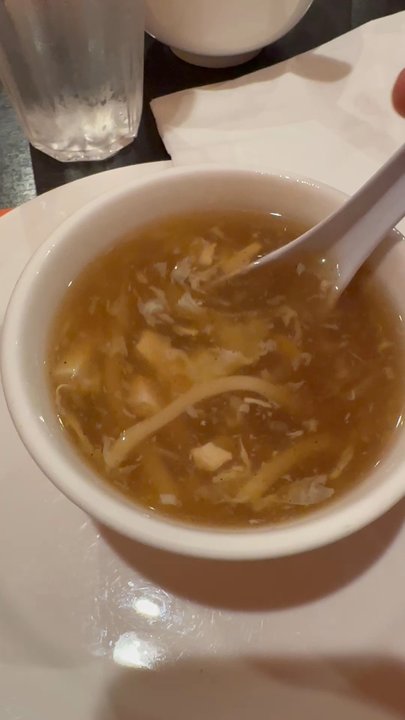 Mandarin House - Very tangy hot and sour soup - Chinese Near Me - San Jose, California