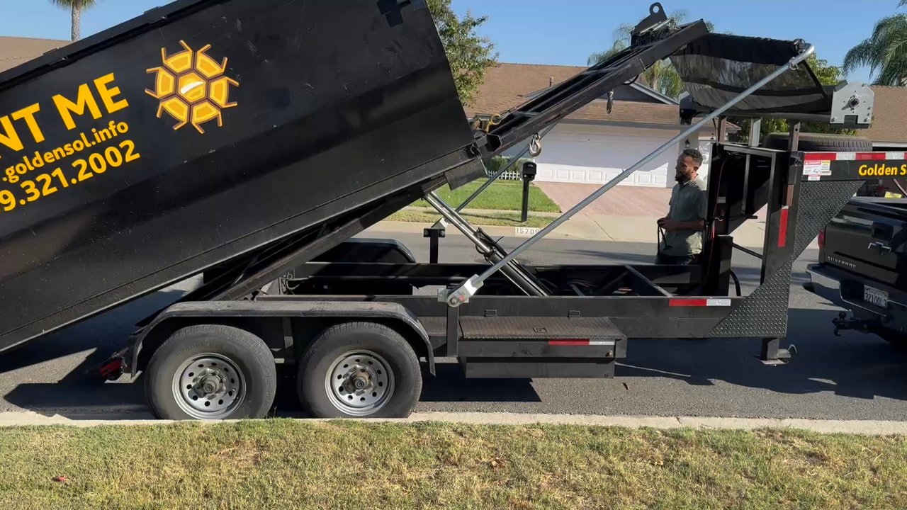 Golden Sol - Aaron in action - Dumpster Rental Near Me