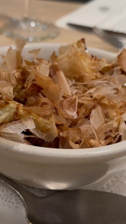 Roost - Bonita flakes on the The Famous Fried Cauliflower - New American Near Me - Houston, Texas