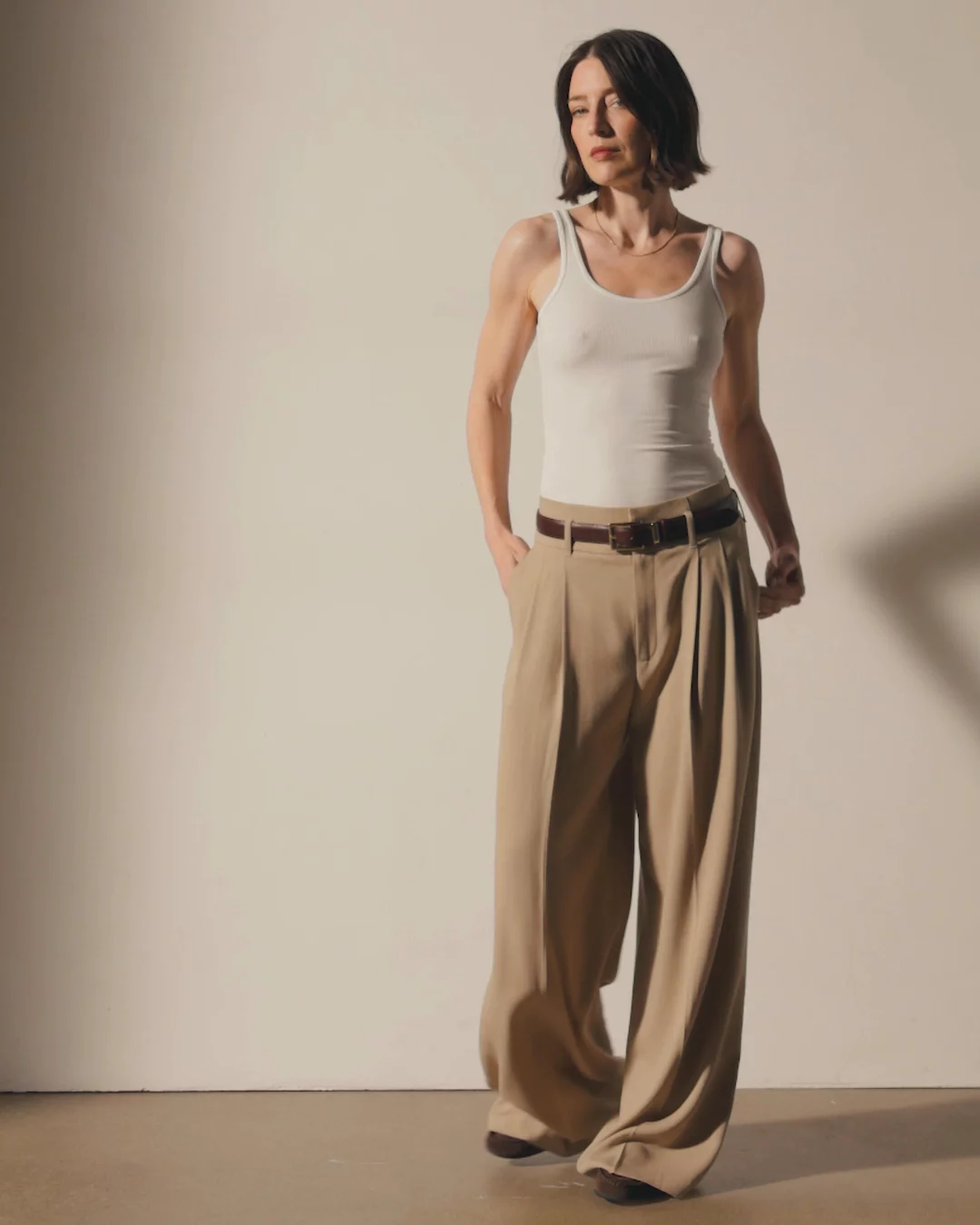 Ribbed Daily Tank - White | James Perse Los Angeles