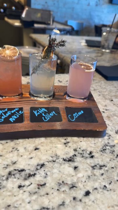 940's Kitchen & Cocktails - Cocktail flight - New American Near Me - Denton, Texas