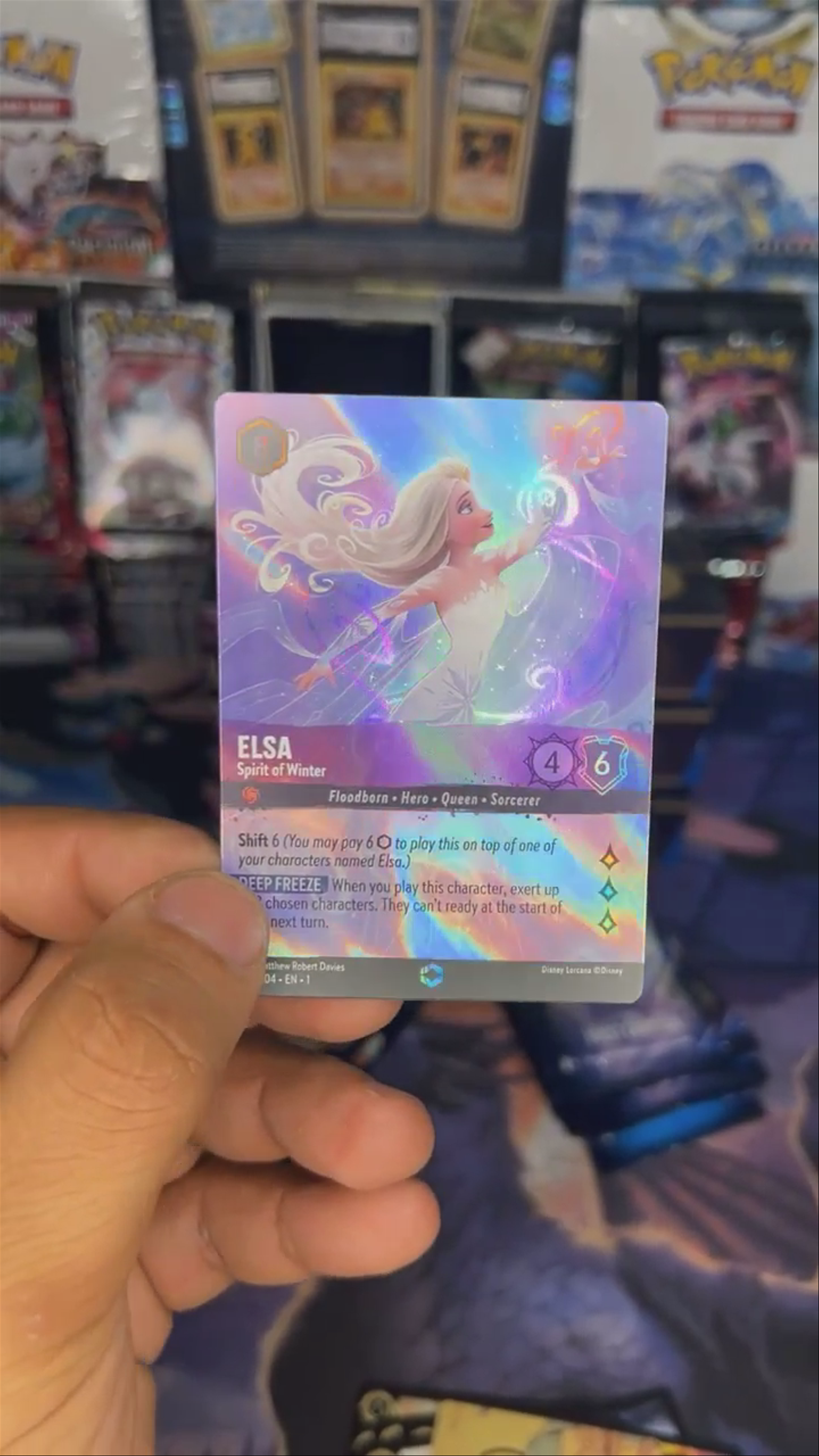 Lorcana Elsa Enchanted Rare Alt Pull