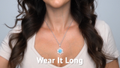 Sun Necklace with larimar