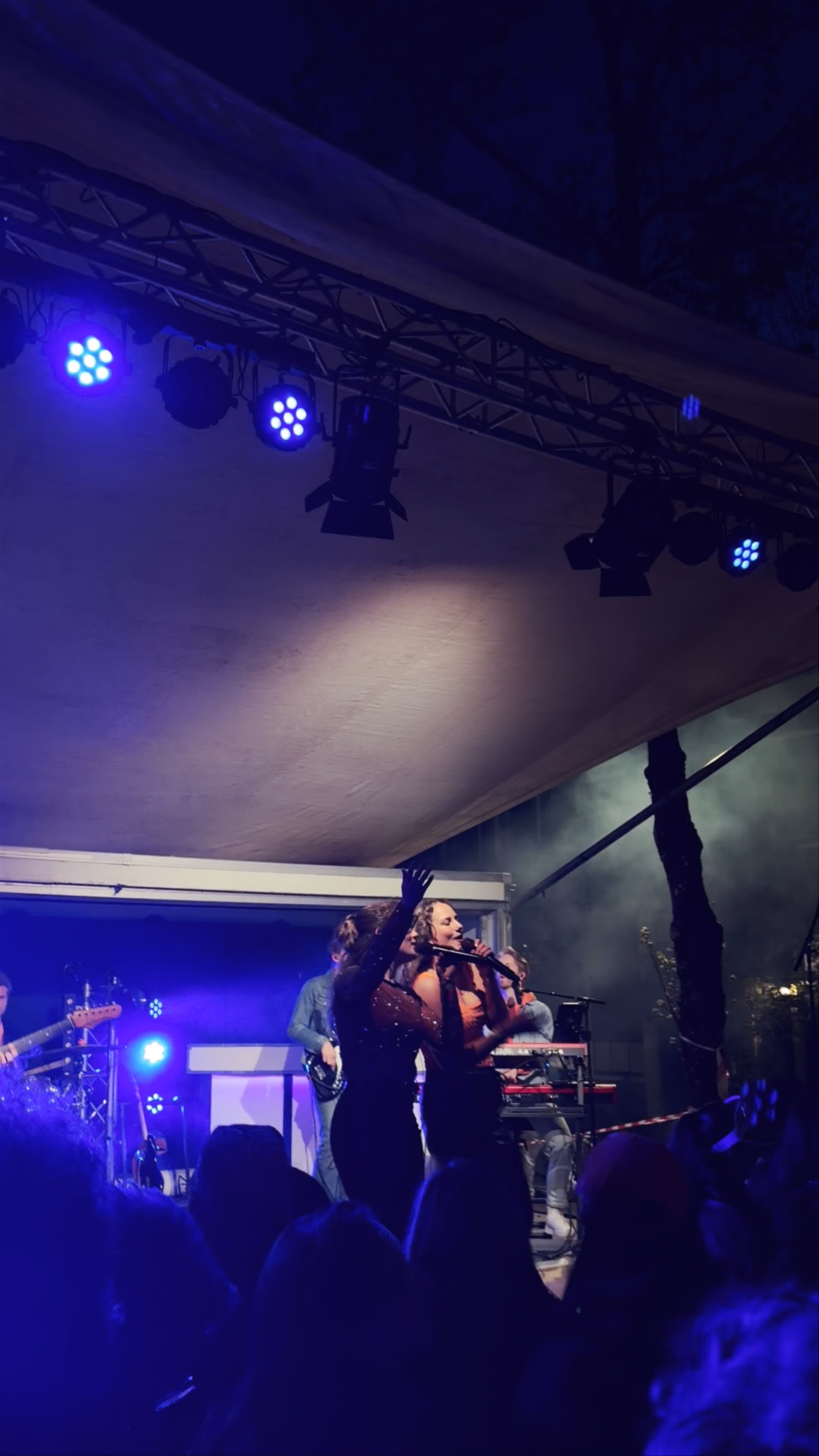 Live Night Concert in Amsterdam: Electric Vibes Under Blue Stage Lights
