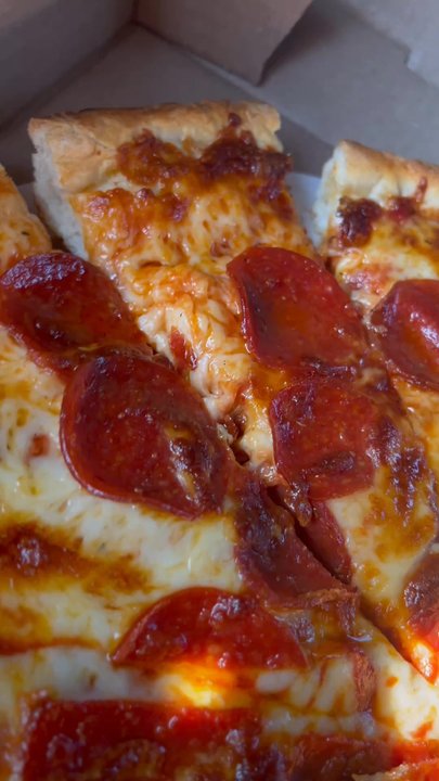 Marathon Pizza House - This just shows you just how great their pepperoni pizza is just look at the cheese - Pizza Near Me - New Britain, Connecticut