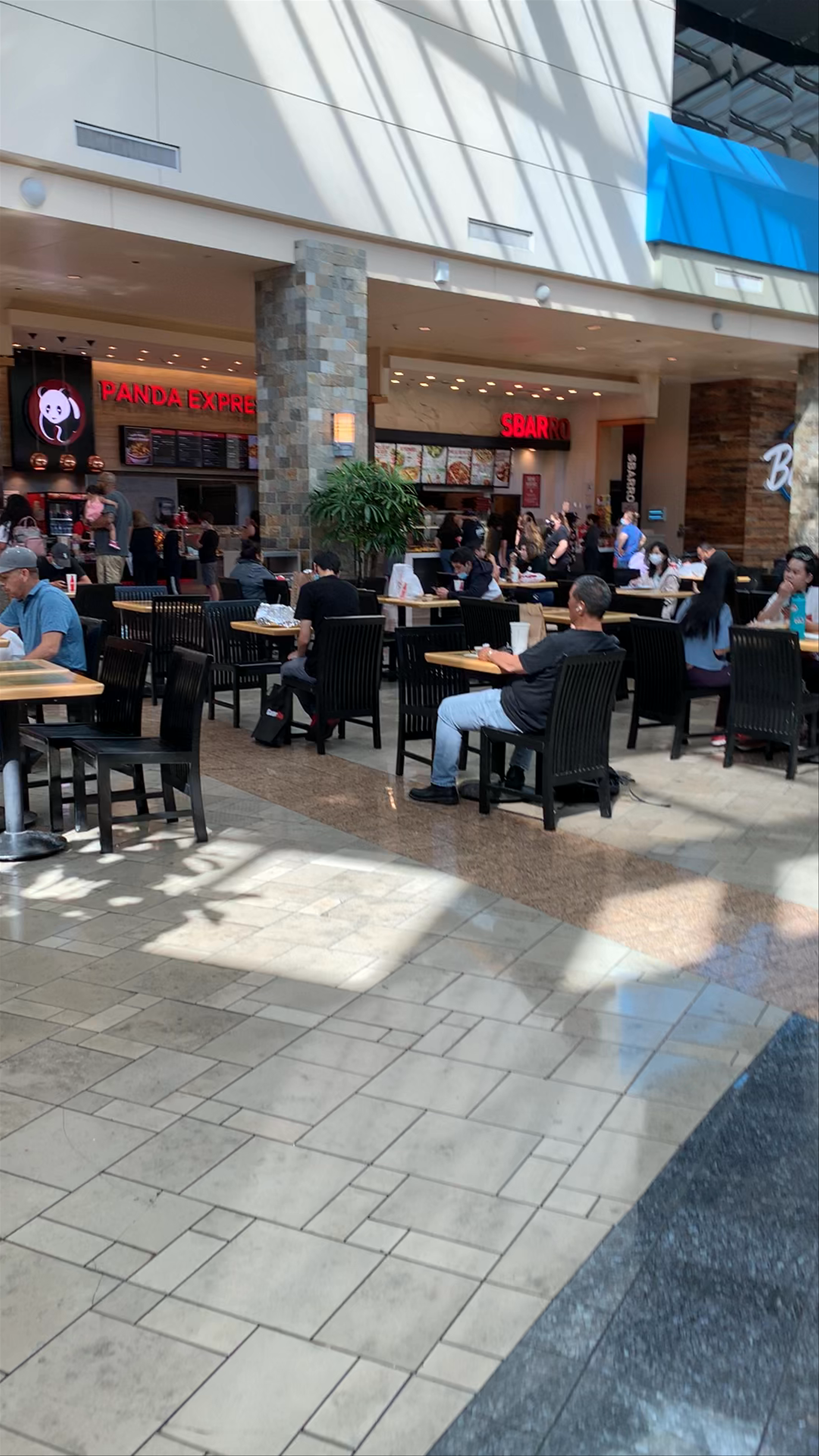 Westfield Santa Anita: Bright and Bustling Mall Food Court in Arcadia, California