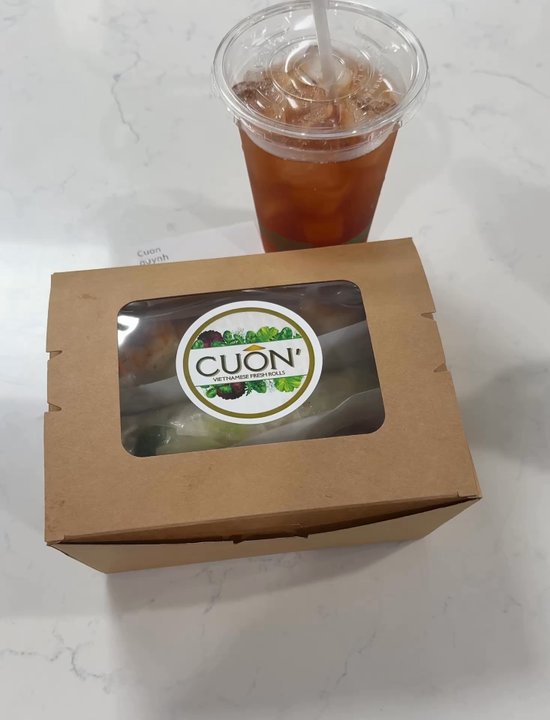Cuon - Two of the rolls that I ordered - Vietnamese Near Me - Costa Mesa, California