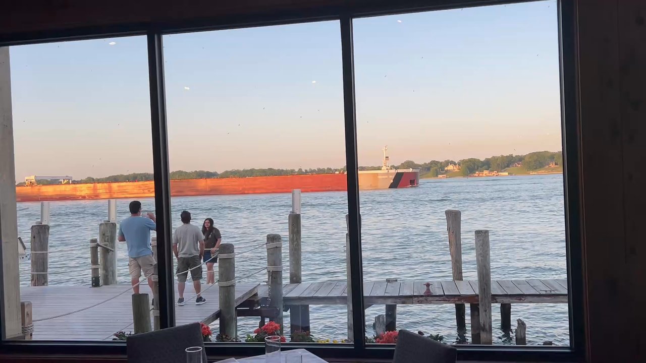 River Crab - A small view while dining inside .. They also have an outdoor deck where I usually dine for oysters and a dirty martini. - Breakfast & Brunch Near Me - St Clair, Michigan