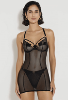 LINKA - SHEER GARTER SLIP LINGERIE DRESS LINKA - SHEER GARTER SLIP LINGERIE DRESS