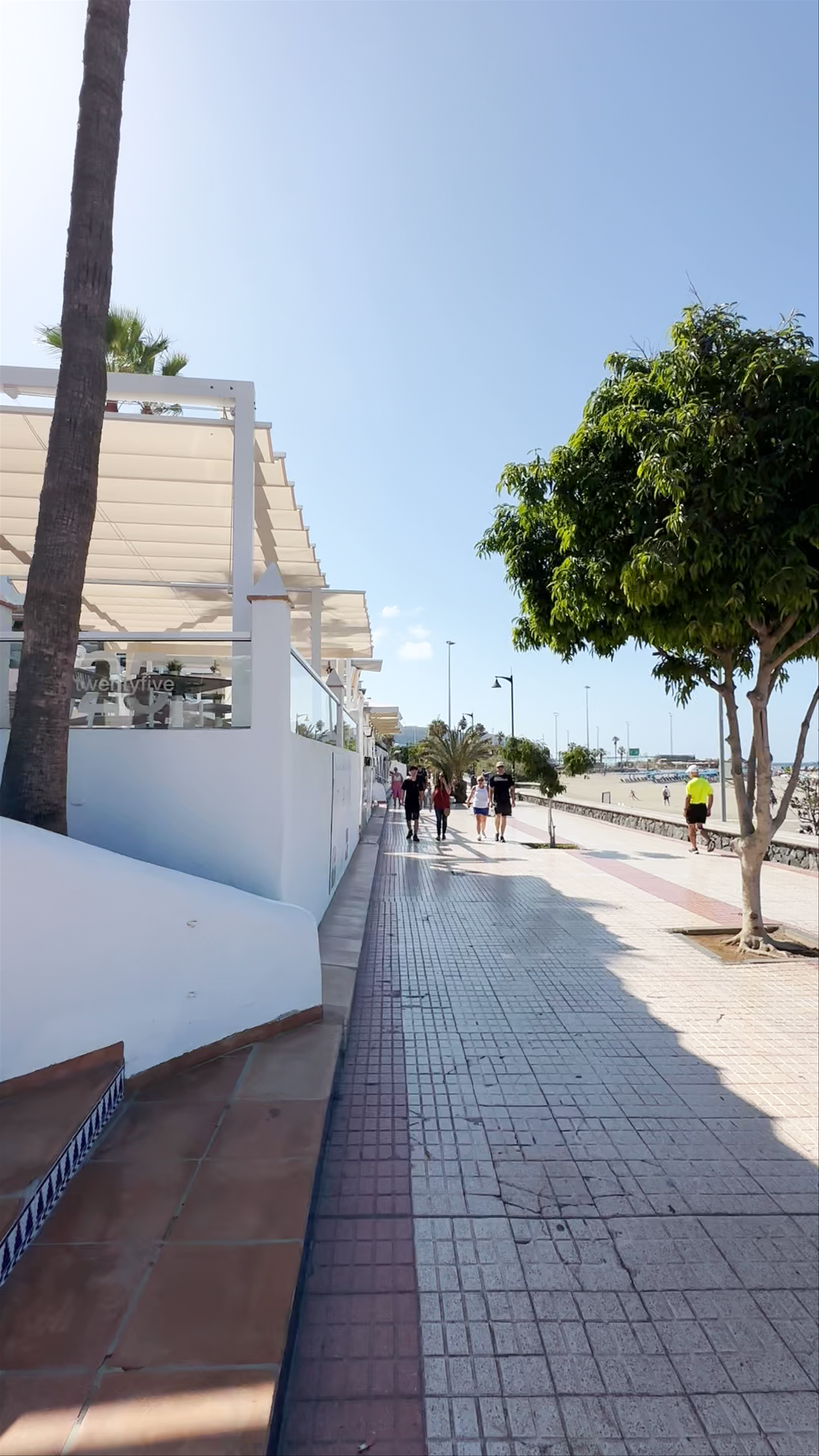 Sunny Coastal Walk at C.C. San Telmo, Los Cristianos, Spain