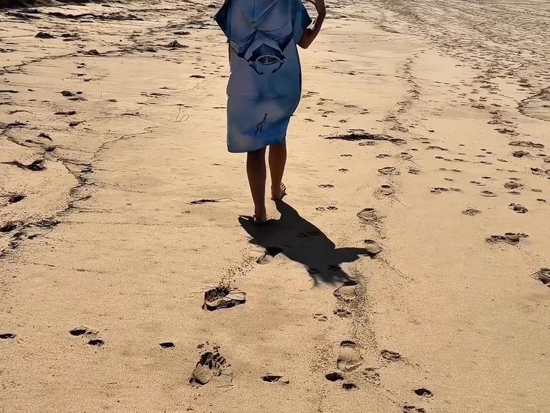 Beach Poncho Lifestyle UGC