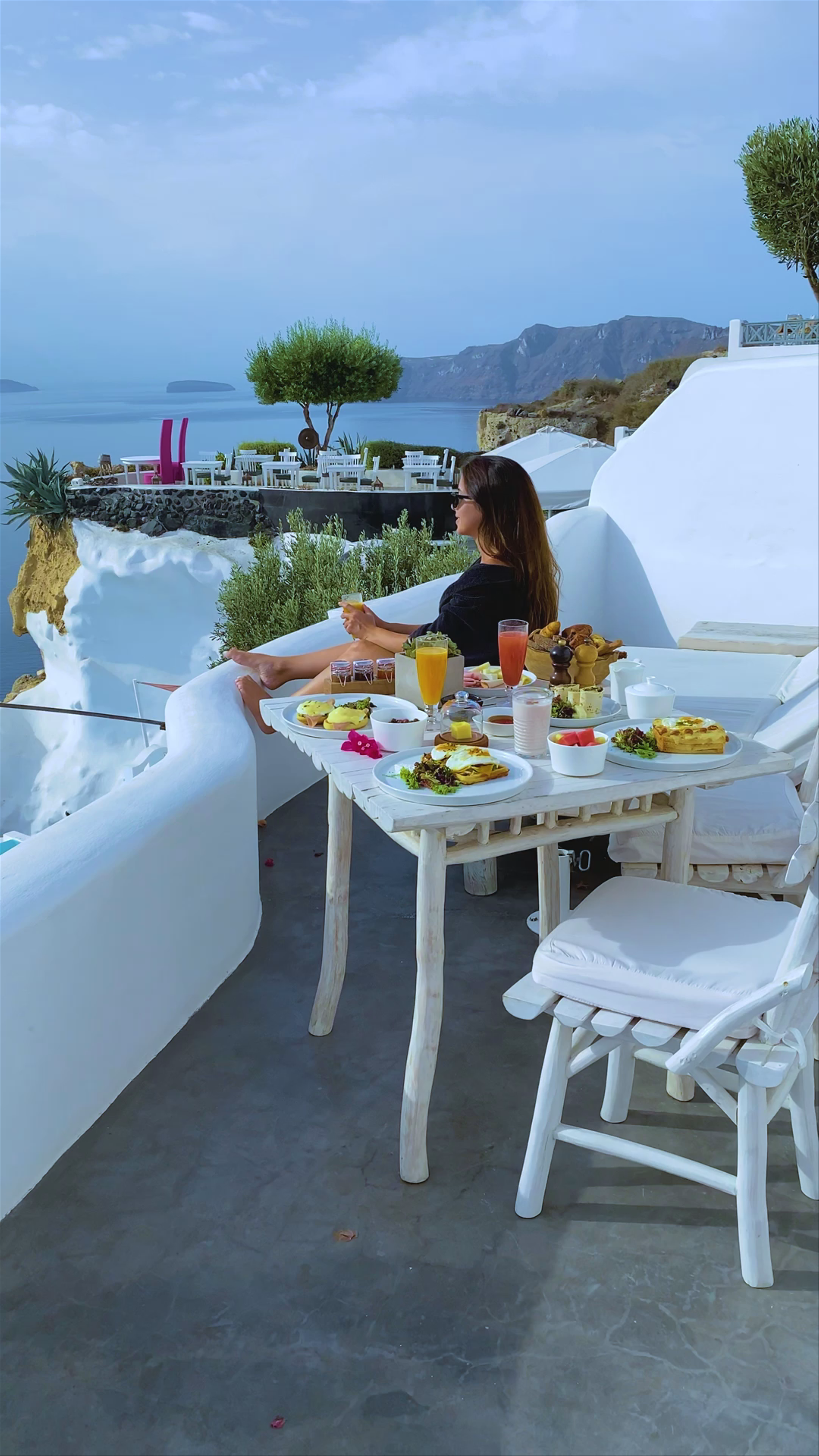 Luxury Breakfast with Caldera Views at Andronis Boutique Hotel, Oia, Santorini