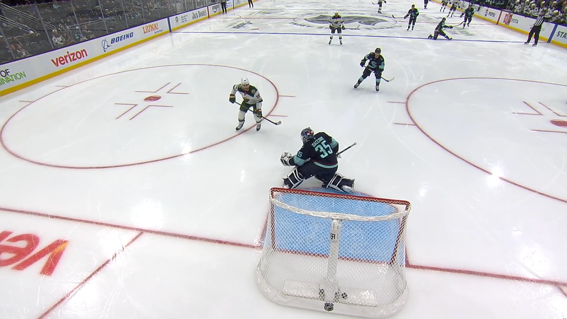 Kaprizov Scores 26 Seconds In, Ties for NHL Goal Lead as Wild Top Kraken · Oct. 24, 2026