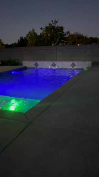 Black Bear Pool Construction - Video of pool at night - Pool & Hot Tub Service Near Me - Olivehurst, California