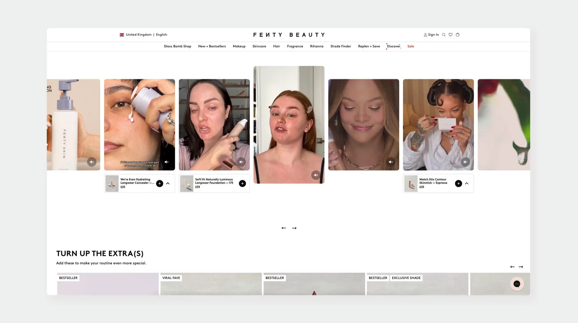 video from Fenty website