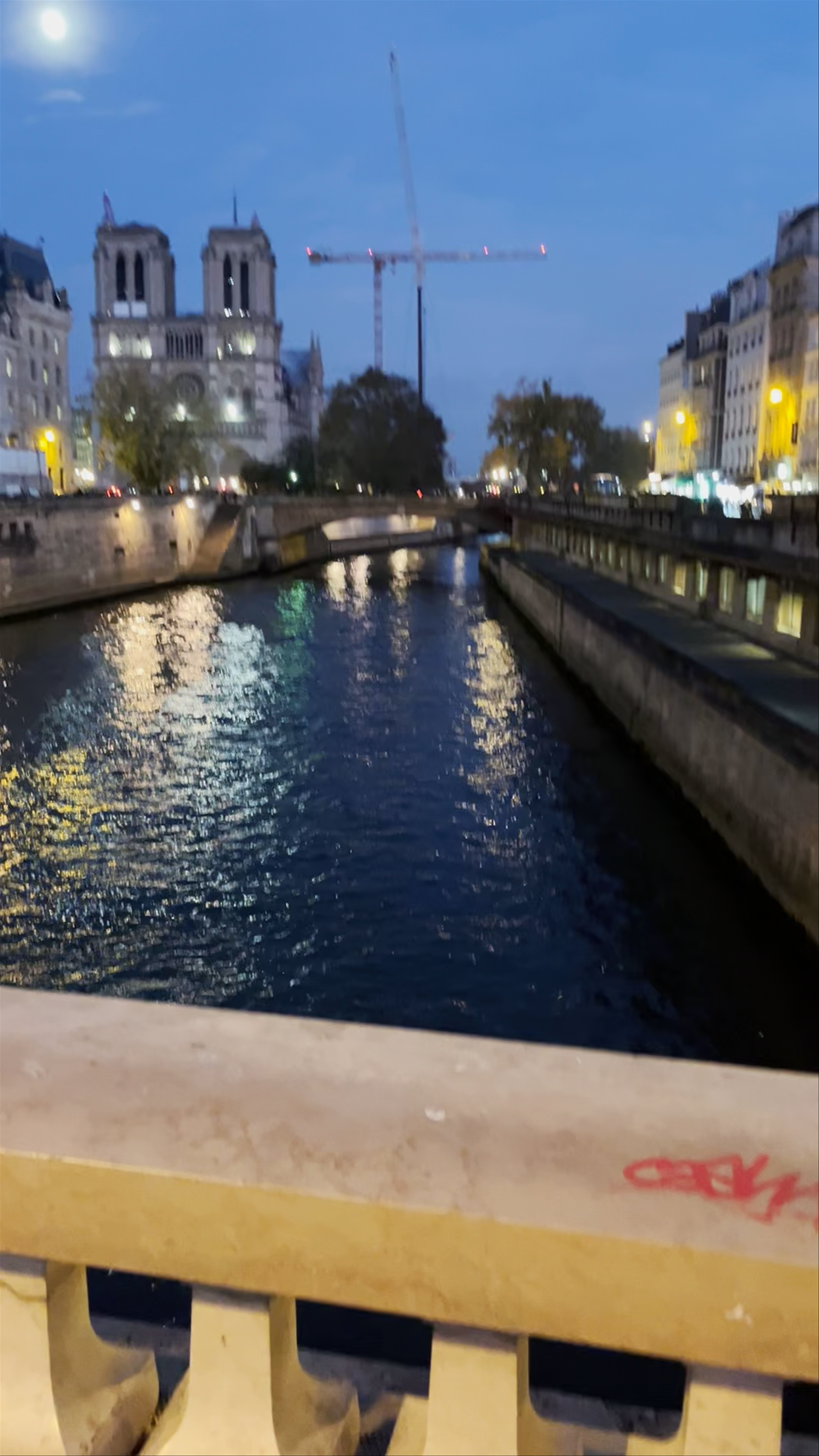 Enchanting Evening by Pont Saint-Michel, Paris