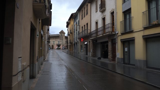 Empty street in Spain