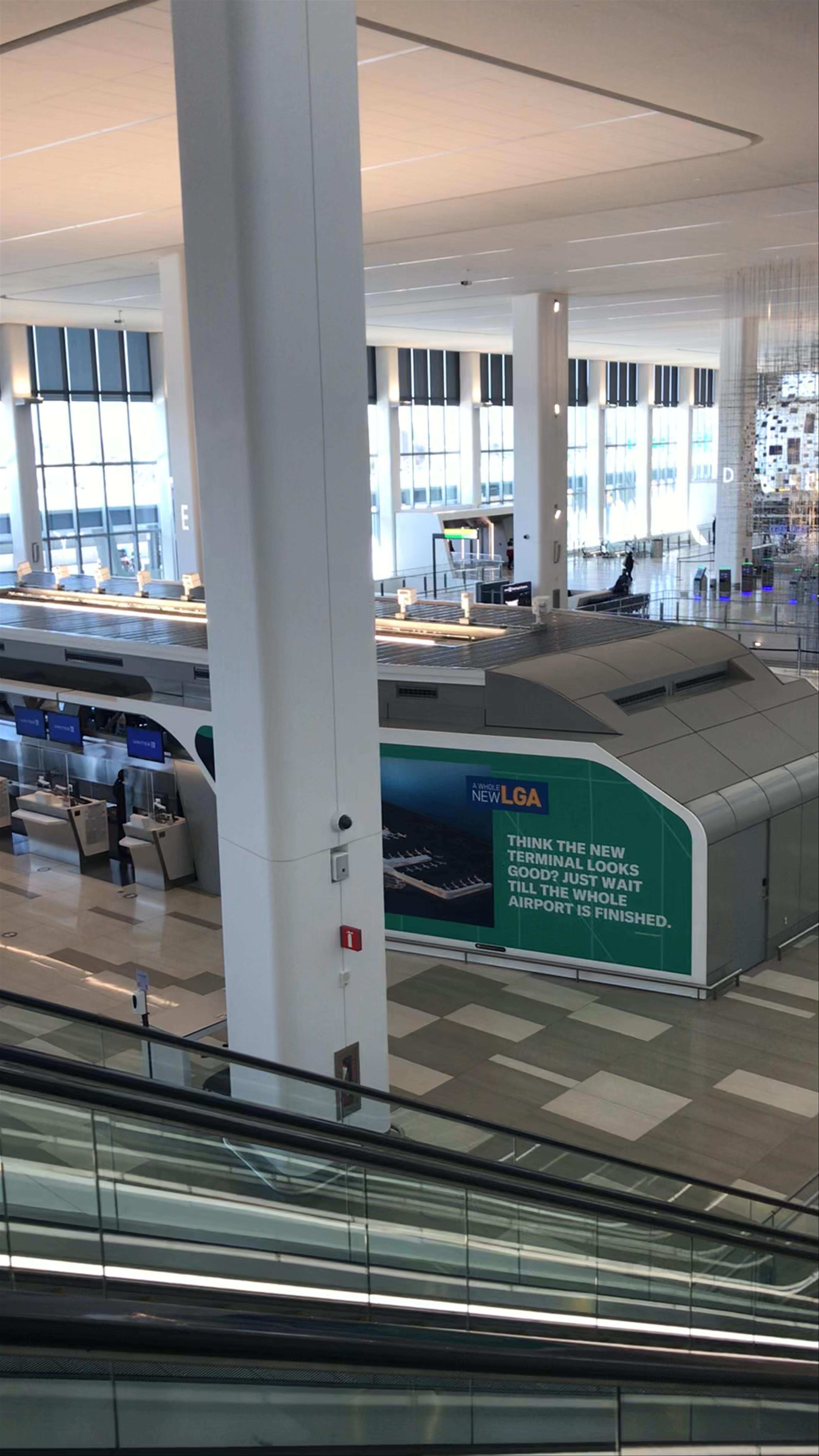 A Quiet Moment Inside LaGuardia Airport Terminal