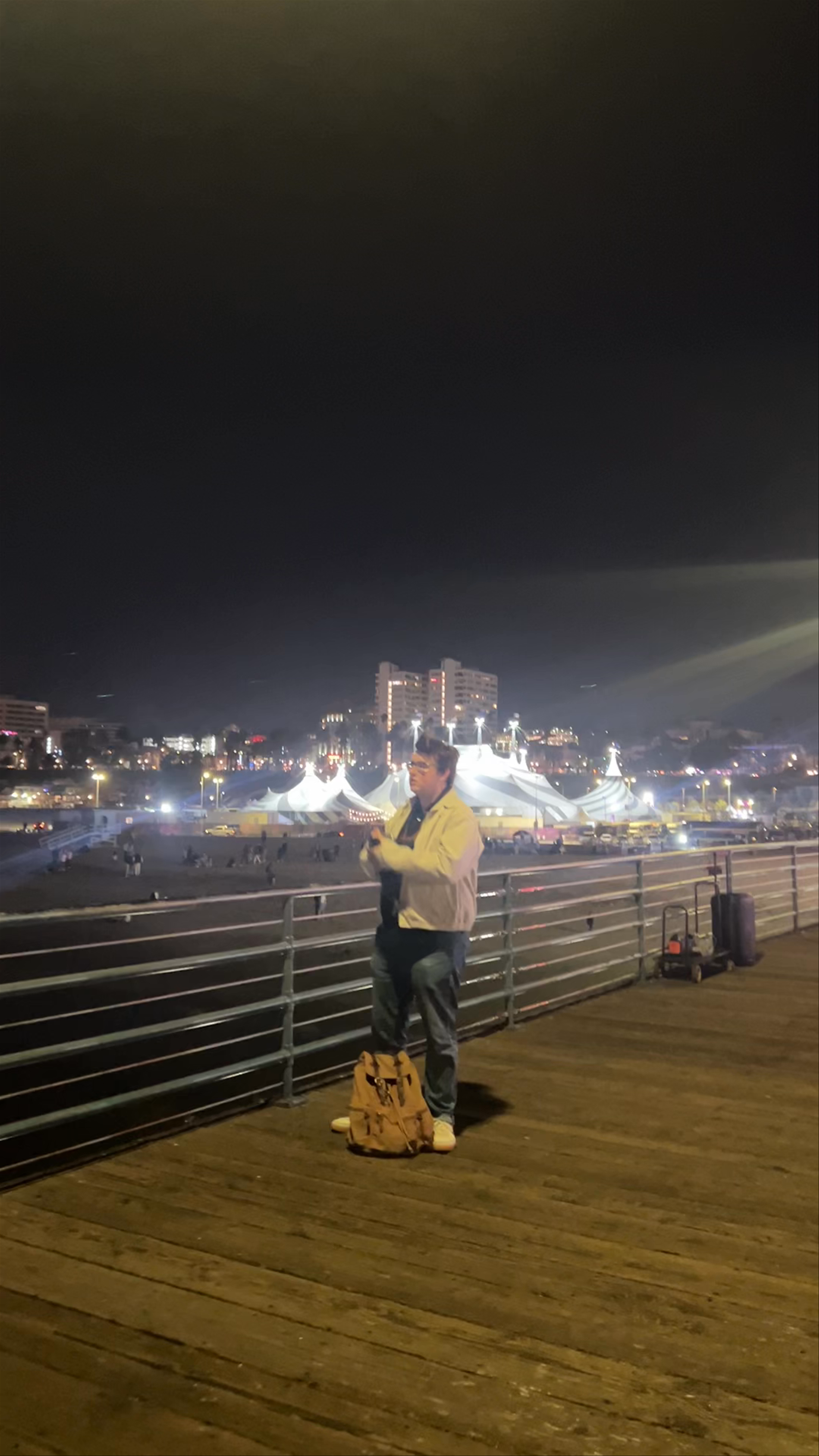 Nighttime Energy at Pacific Park, Santa Monica Pier