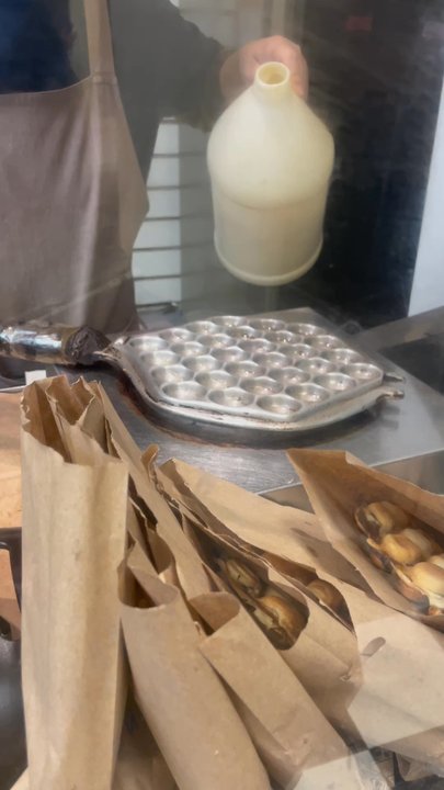 Egg Puffs - Egg puff waffle with coconut - Waffles Near Me - Boston, Massachusetts