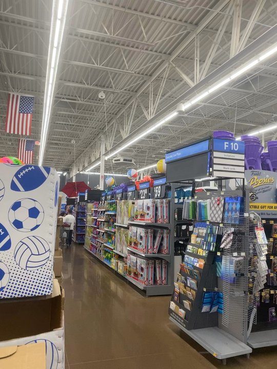 Walmart Supercenter - Beach balls spinning on top shelf ! - Department Stores Near Me - Buford, Georgia