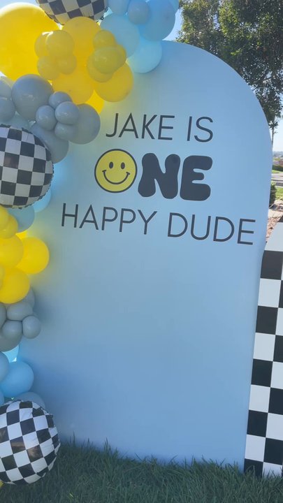 Fun Flatables - One Happy Dude theme Balloons and bounce house by Fun Flatables - Bounce House Rentals Near Me