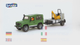 Bruder Landrover + Aanhanger met Graafmachine video - thumbnail