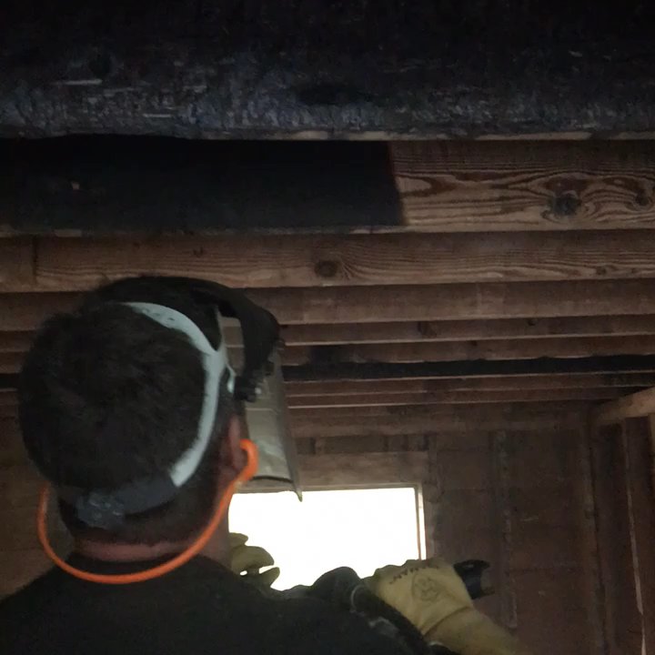 PuroClean Restoration Services - Soot removal from a structure fire using dry ice. - Damage Restoration Near Me - Hillsboro, Oregon
