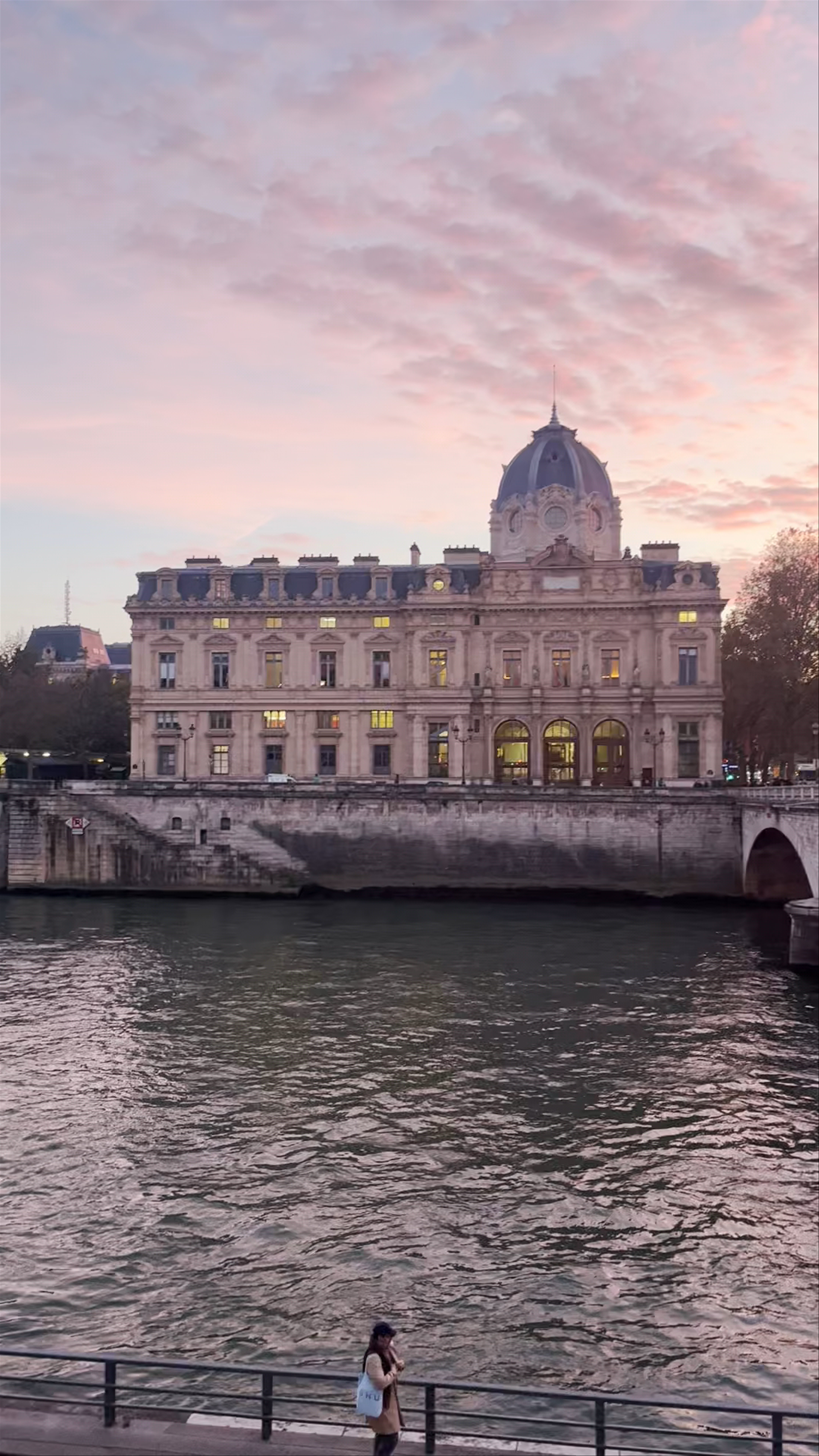 Sunset Glow over Pont au Change, Paris