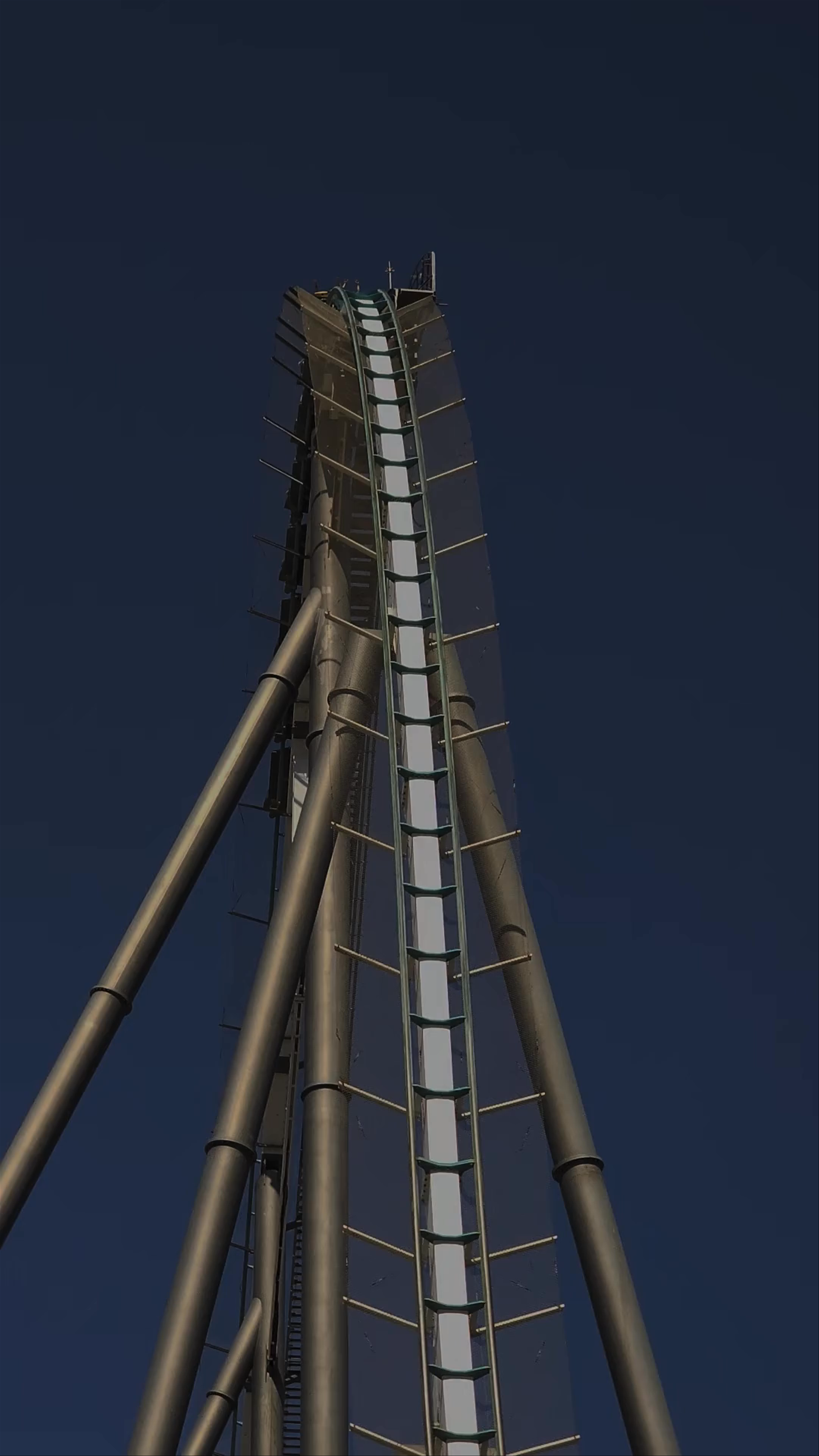 Thrilling Drop on the Dragon Khan Roller Coaster at PortAventura World
