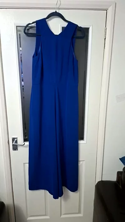 Blue warehouse wide leg jumpsuit  imagen 1