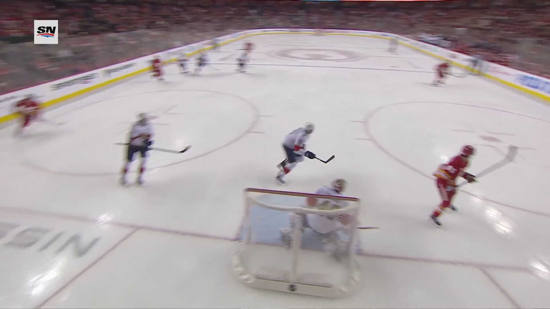 Olofsson scores first as a Flame after Klapka takes a puck to the face · Mar 20, 2026