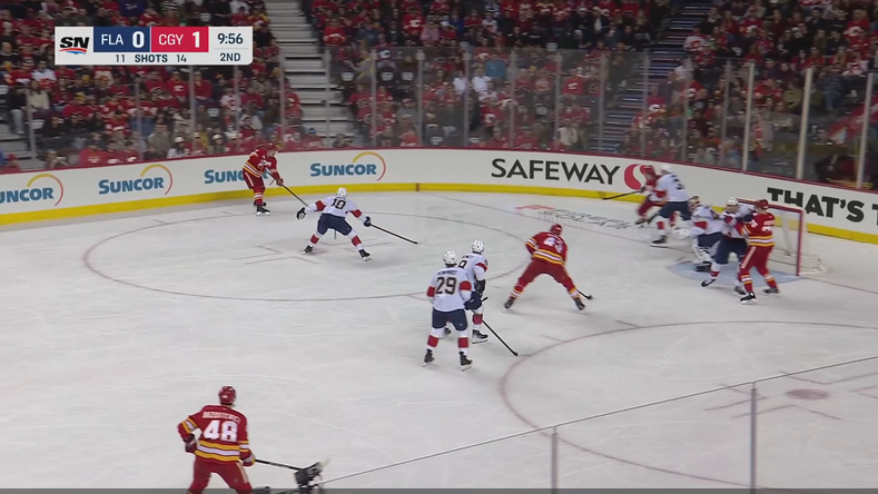 Olofsson scores first as a Flame after Klapka takes a puck to the face · Mar 20, 2026