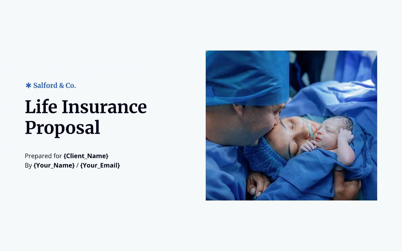 Preview of Life Insurance Proposal Template