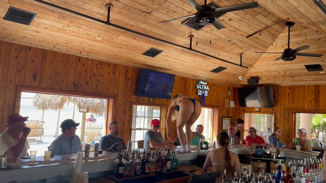 Undertow Beach Bar - Upside down shot! - Bars Near Me - St. Pete Beach, Florida