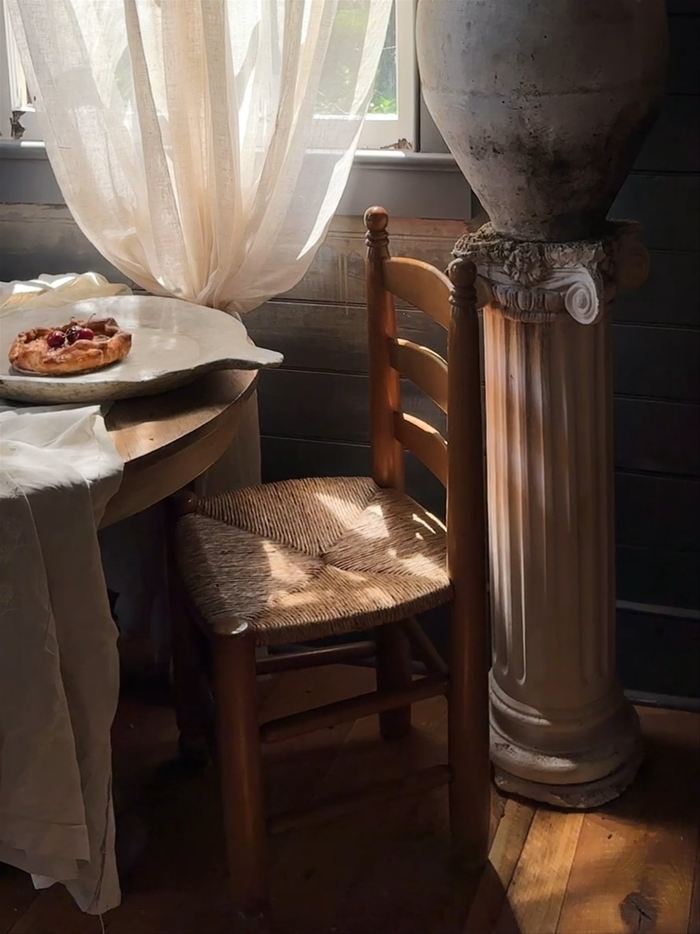 Vintage French Rush Chairs (Set of 2)
