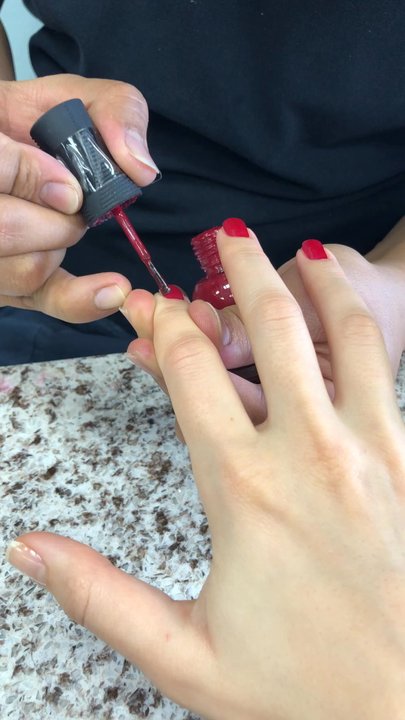 Gallery Nails and Spa - Love this color - "red flare" - Nail Salons Near Me - Burbank, California