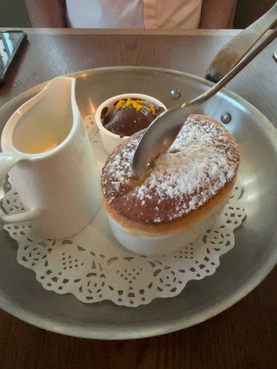 Mara - Soufflé was delicious!  Flavor changes weekly. - Mediterranean Near Me - Minneapolis, Minnesota