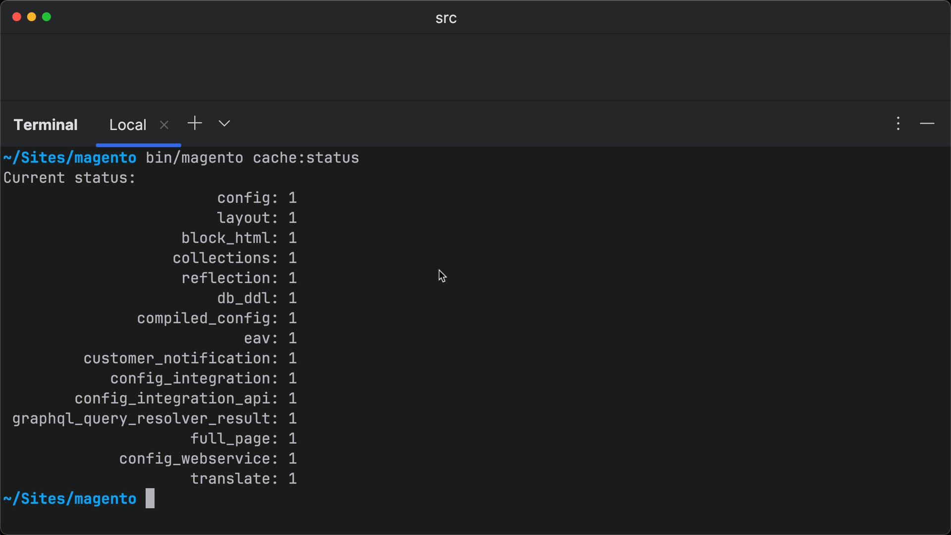 Cache types in Magento