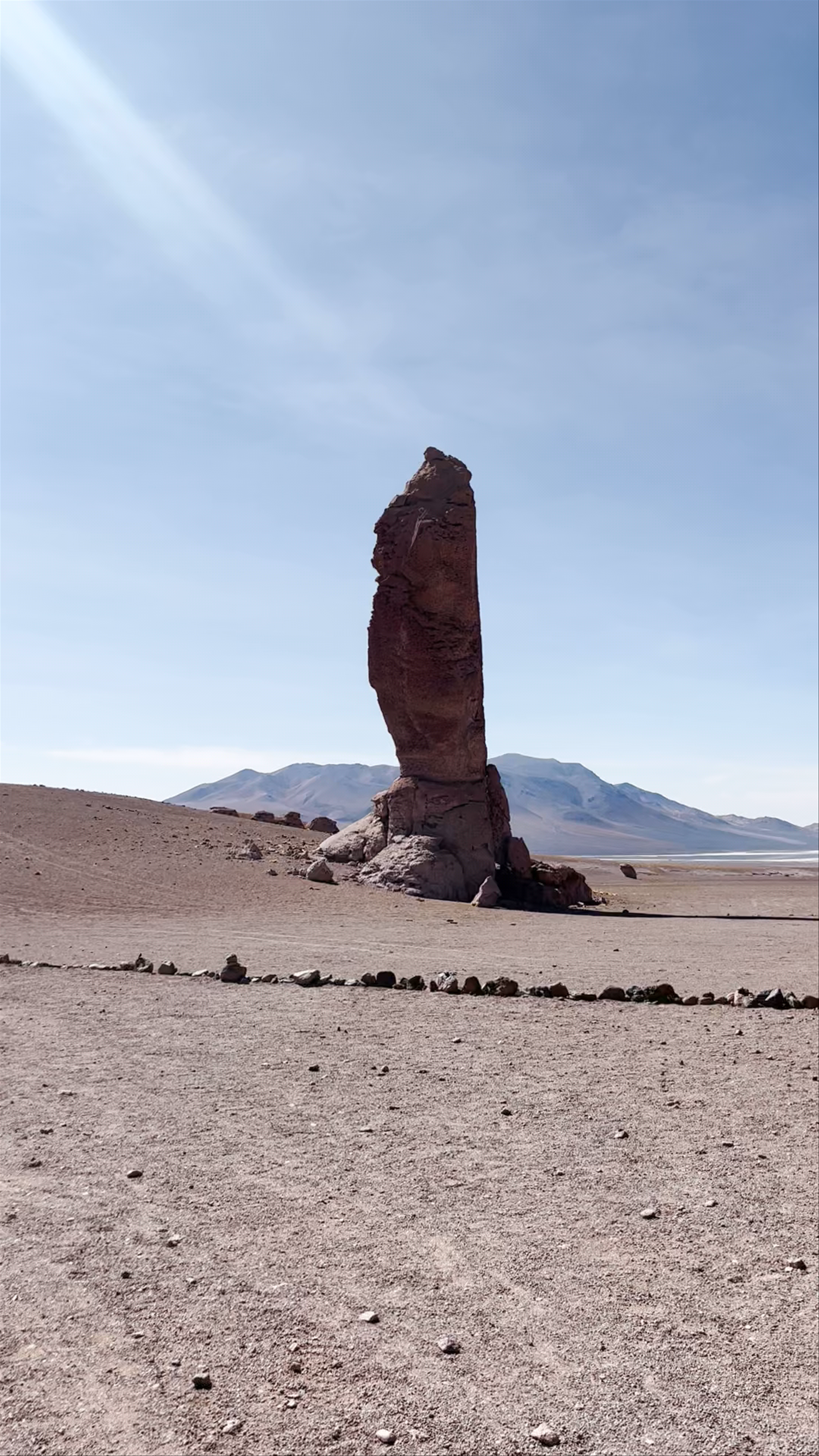 Monjes de La Pacana: Majestic Desert Monolith Near Salar de Tara