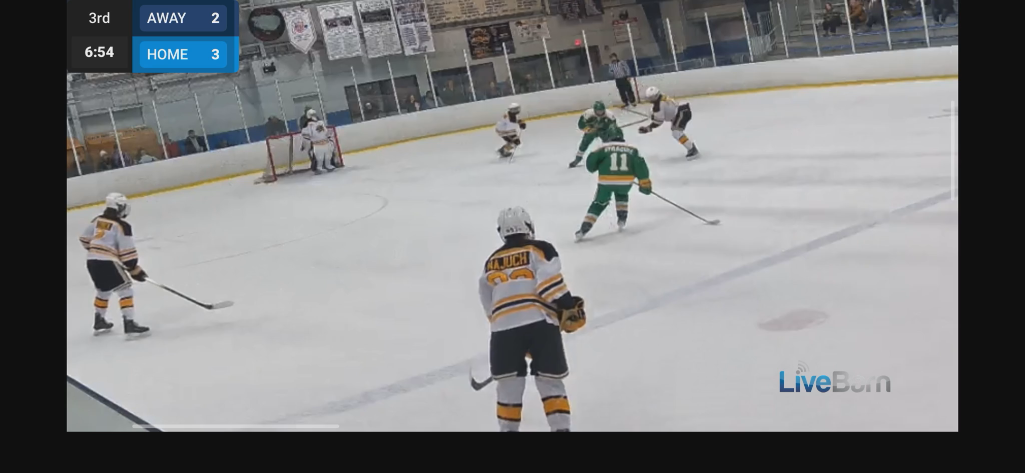 Evan Logan's Slick Puck Steal Leads to a right side snipe !