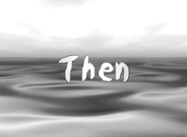 A transition occurs from a modern view of a coastal pier to a vintage black-and-white photograph of a group of friends posing on the sand.