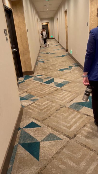 Residence Inn Bend - Dogs in the hallway - Hotels Near Me - Bend, Oregon