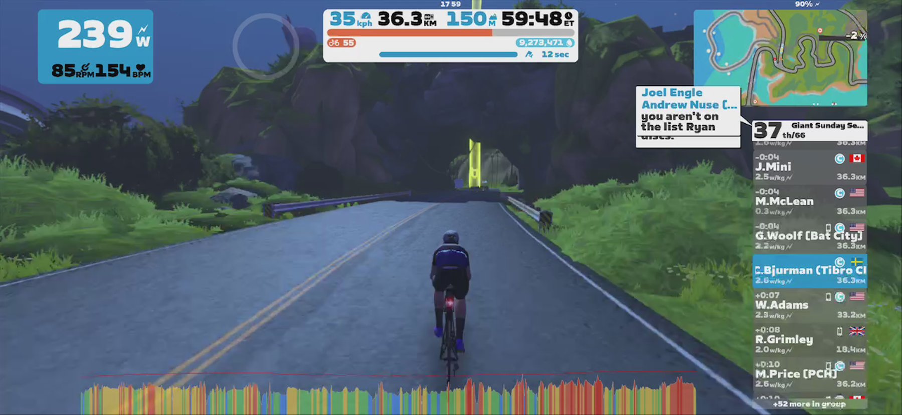 Zwift - Group Ride: Giant Sunday Session Ride Series (C) on Volcano Flat in Watopia