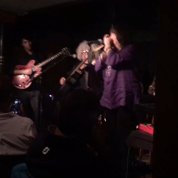 Turning Point Cafe - Guest on stage with some serious harmonica-ing! - American Near Me - Piermont, New York