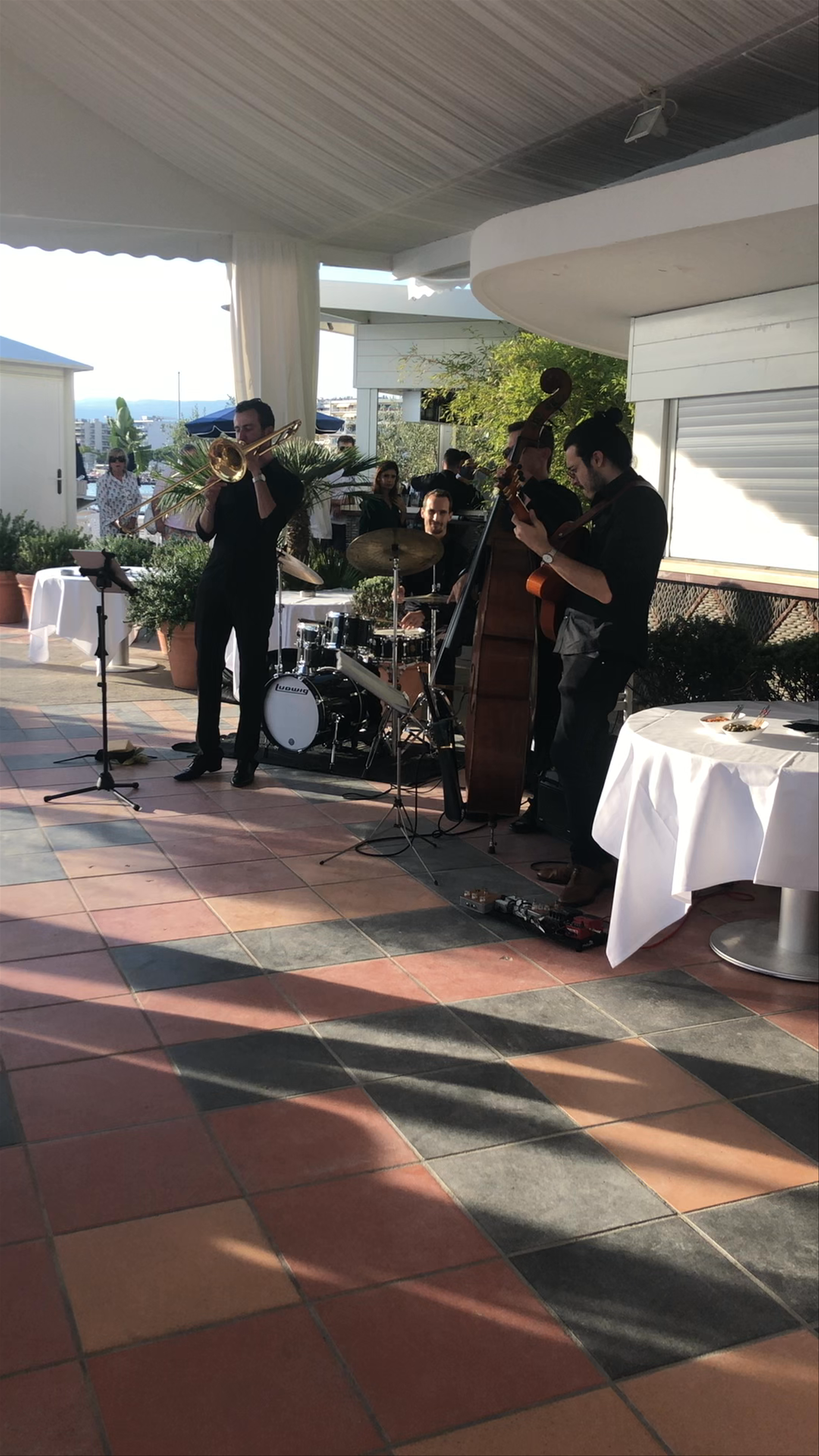 Sunny Jazz Performance at Hotel Belles Rives, Antibes