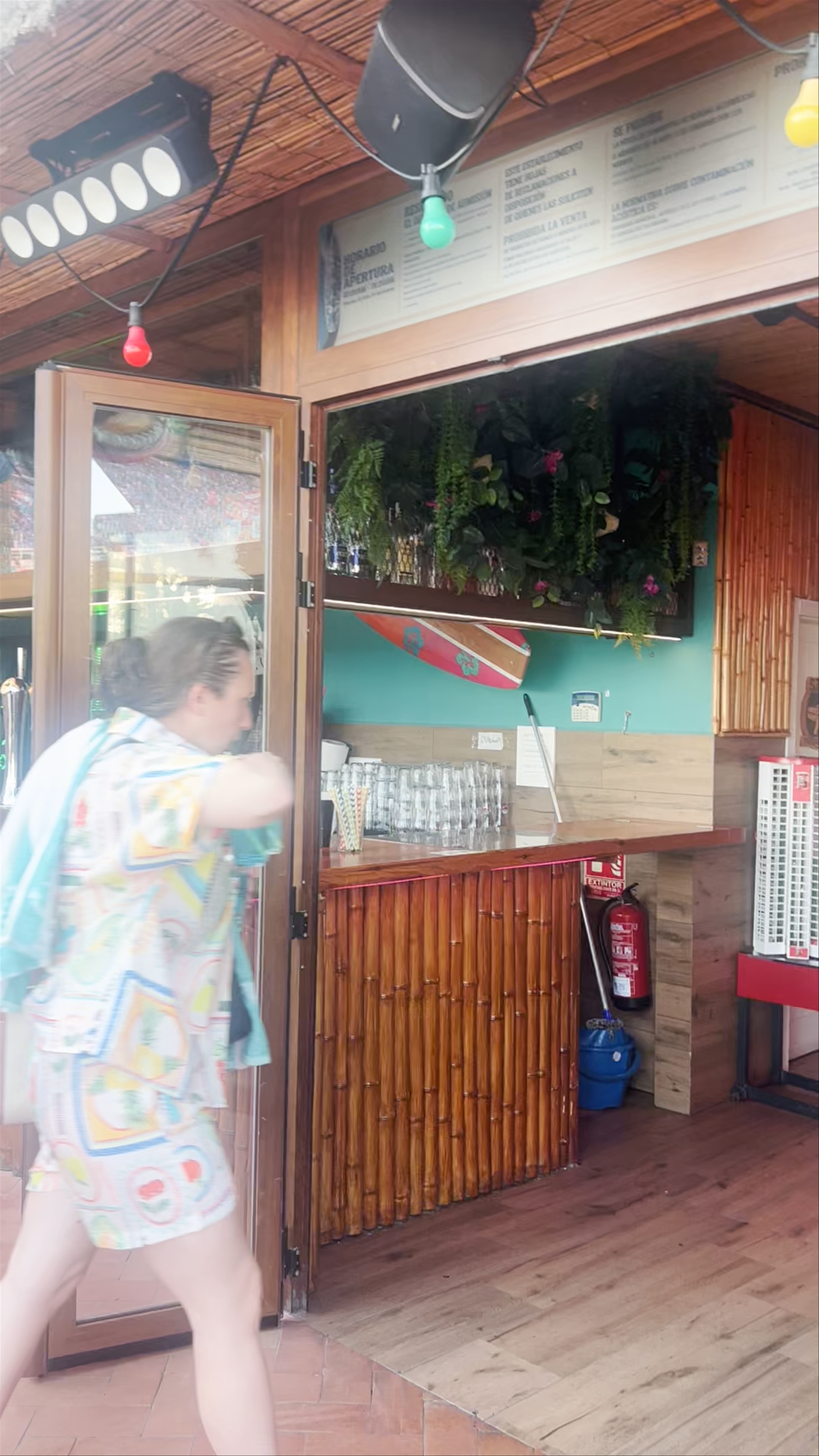 Tiki Beach Bar Vibes at Benidorm Beach, Spain
